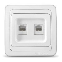Розетка Валери 2-ая CAT5e(RJ45) белый (10)