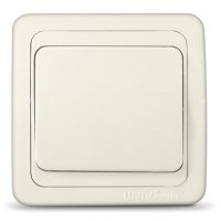 Выключатель Валери 1кл. слоновая кость (10/100)