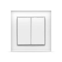 Выключатель Бриллиант 2кл. белый (10)