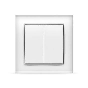 Выключатель Бриллиант 2кл. белый (10)