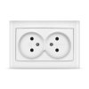 Розетка Бриллиант 2-ая белый б/з (10)