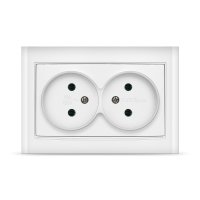 Розетка Бриллиант 2-ая белый б/з (10)