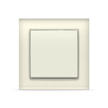 Выключатель Бриллиант 1кл. слоновая кость (10)