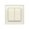 Выключатель Бриллиант 2кл. слоновая кость (10)