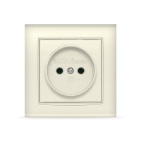 Розетка Бриллиант 1-ая слоновая кость б/з (10)