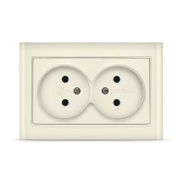 Розетка Бриллиант 2-ая слоновая кость б/з (10)