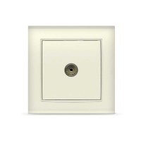 Розетка Бриллиант TV слоновая кость (10)