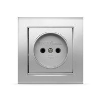 Розетка Бриллиант 1-ая серебро б/з (10)