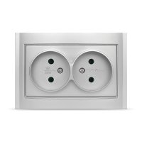 Розетка Бриллиант 2-ая серебро б/з (10)