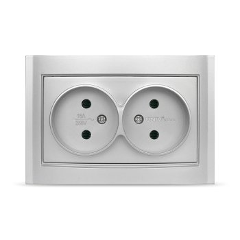 Розетка Бриллиант 2-ая серебро б/з (10)