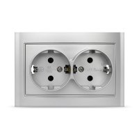 Розетка Бриллиант 2-ая серебро с/з (100)