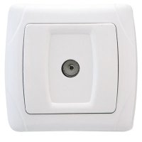 Розетка Маргарита TV белая (10)