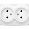 Розетка IONICH 2-ая белый б/з (10/200)