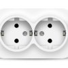 Розетка IONICH 2-ая белый с/з (10/200)