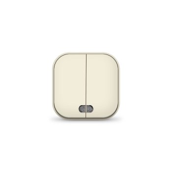 Выключатель IONICH 2кл подсветка слоновая кость (10)