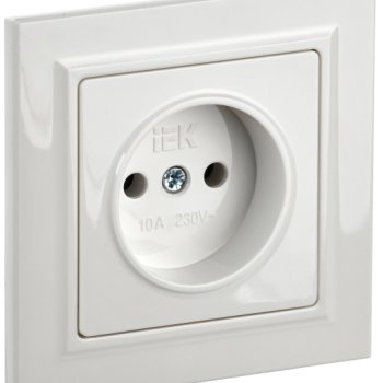 Механизм розетки 1-ая белый IEK Brite