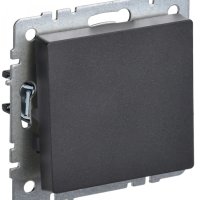 Механизм выключателя 1кл черный IEK Brite