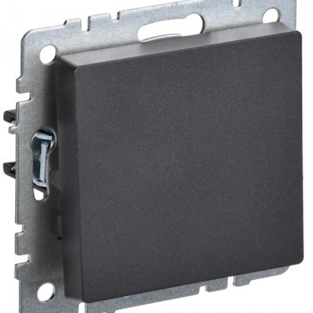 Механизм выключателя 1кл черный IEK Brite