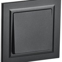 Выкл 1кл черный IEK Brite (10/100)