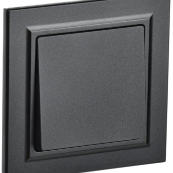 Выкл 1кл черный IEK Brite (10/100)