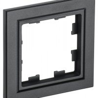 Рамка 1-ая черный IEK Brite