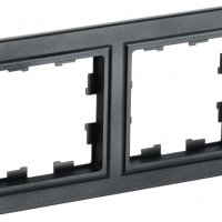 Рамка 2-ая черный IEK Brite