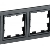 Рамка 4-ая черный IEK Brite