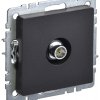 Механизм розетки TV оконечная черный IEK Brite