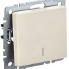Выкл 1кл подсв механизм бежевый IEK Brite (10/100)
