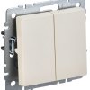 Механизм выключателя 2кл бежевый IEK Brite