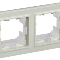 Рамка 2-ая IP44 бежевый IEK Brite (10/100)