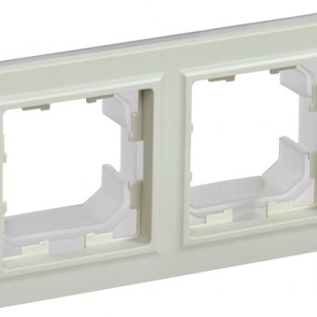 Рамка 2-ая IP44 бежевый IEK Brite (10/100)