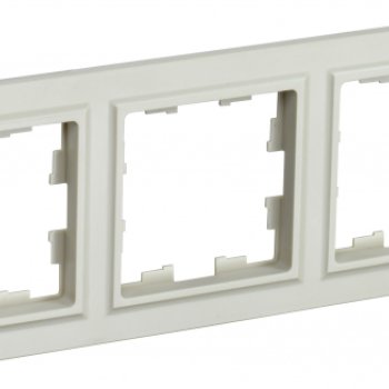 Рамка 3-ая бежевый IEK Brite