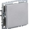 Механизм выключателя 1кл алюминий IEK Brite