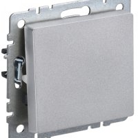 Механизм выключателя 1кл проходной алюминий IEK Brite