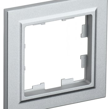 Рамка 1-ая алюминий металл IEK Brite