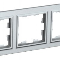 Рамка 3-ая алюминий IEK Brite