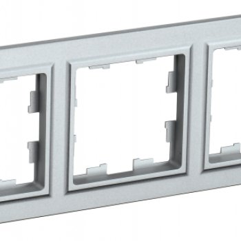 Рамка 3-ая алюминий IEK Brite