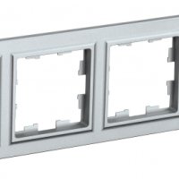 Рамка 4-ая алюминий IEK Brite (10/100)