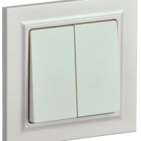 Выкл 2кл жемчуг IEK Brite (10/100)