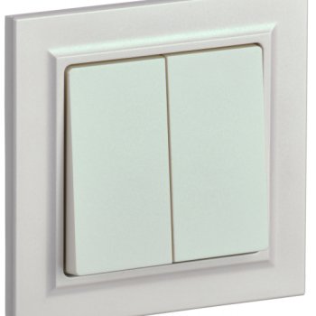 Выкл 2кл жемчуг IEK Brite (10/100)