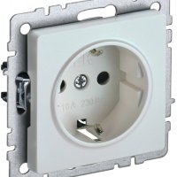 Механизм розетки 1-ая с заземлением жемчуг IEK Brite