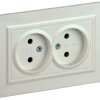 Механизм розетки 2-ая без заземления жемчуг IEK Brite