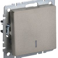 Выкл 1кл подсв механизм шампань IEK Brite (10/100)