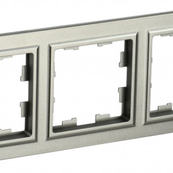 Рамка 3-ая шампань IEK Brite (10/100)