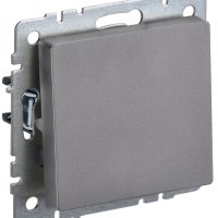 Выкл 1кл проход механизм сталь IEK Brite (10/100)