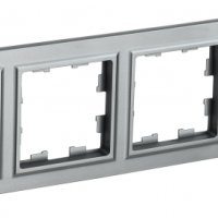 Рамка 4-ая сталь IEK Brite (10/100)