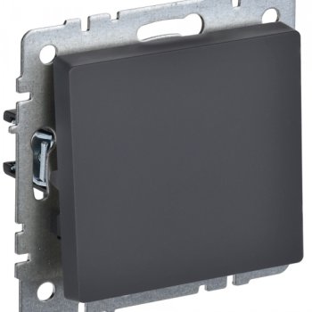 Механизм выключателя 1кл проходной графит IEK Brite