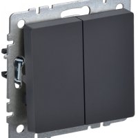 Выкл 2кл механизм графит IEK Brite (10/100)