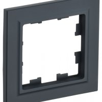 Рамка 1-ая графит IEK Brite (10/100)